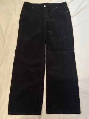 H&M Black Wide Leg Corduroy Pants